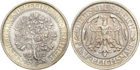5 Reichsmark 1932 A Eichbaum Jaeger 331 Vorzüglich-Stempelglanz