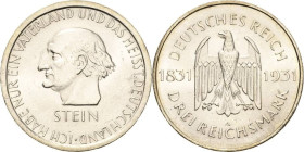 3 Reichsmark 1931 A Stein Jaeger 348 Fast vorzüglich/vorzüglich-Stempelglanz