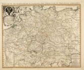 Deutschland
 Altkolorierter Kupferstich um 1720. Postarum seu Veredariorum Stationes per Germaniam et Provincias Adiacentes. Joannes Pet. Nell, bei F...