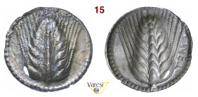 LUCANIA - Metapontum - (540-510 a.C.) Nomos D/ Spiga di grano in rilievo R/ Spiga di grano in incuso Noe class I, 12 HN Italy 1459 Ag g 7,77 mm 29 • M...
