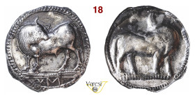 LUCANIA - Sibarys - (550-510 a.C.) Nomos D/ Toro retrospiciente R/ Incuso del D/ SNG ANS 829 Ag g 7,78 mm 29 BB 
QUESTO LOTTO NON VIENE SPEDITO FUORI ...