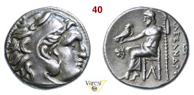 MACEDONIA LISIMACO (305-381 a.C.) Dracma a nome di Alessandro Magno Magnesia ad Maeandrum D/ Testa di Eracle con pelle leonina R/ Zeus seduto con aqui...