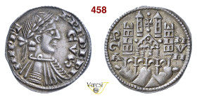 BERGAMO COMUNE, a nome di Federico II (XIII-XIV Secolo) Grosso da 6 Denari (1236-1250) D/ Busto laureato R/ Edificio con due torri su basamento ad arc...