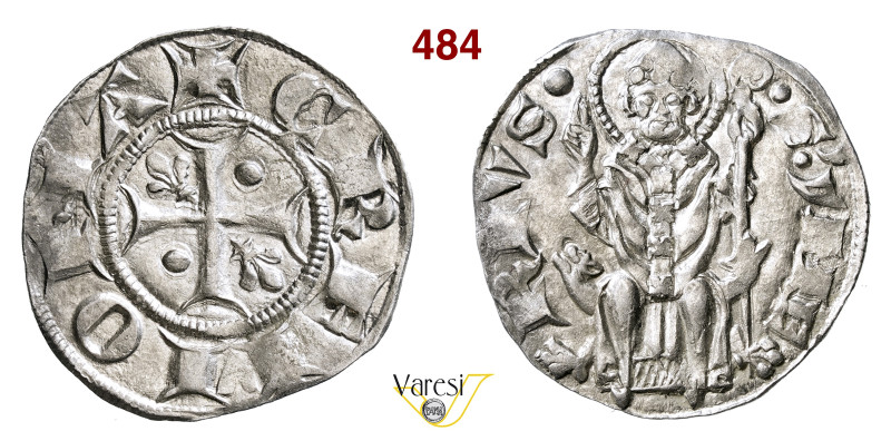 CREMONA COMUNE, a nome di Federico I (1155-1330) Grosso D/ Croce patente con due...