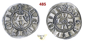 CREMONA CABRINO FONDULO (1413-1420) Bolognino D/ Lettere VLVS a croce R/ Grande A MIR 302 CNI 3 Ag g 1,09 mm 18 RRR BB