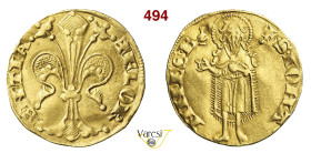 FIRENZE REPUBBLICA (1189-1532) Fiorino d'oro (1307, I semestre, Nigio di Diotisalvi) simbolo guastada (caraffa), D/ Giglio R/ San Giovanni benedicente...