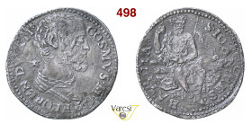 FIRENZE COSIMO I DE' MEDICI (1536-1574) Testone da 43 Soldi, detto anche "stellino" D/ Busto corazzato e, dietro, una stella R/ San Giovanni Battista ...