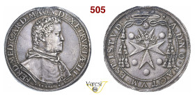 FIRENZE FERDINANDO I DE' MEDICI (1587-1609) Piastra 1588 D/ Busto cardinalizio R/ Croce di S. Stefano con corona ducale sormontata da cappello cardina...