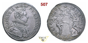FIRENZE COSIMO II DE' MEDICI (1608-1621) Piastra 1610/1610 D/ Busto corazzato con collare alla spagnola R/ il Battesimo di Gesù MIR 259/1 Di Giulio 52...