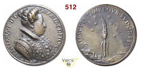 FIRENZE CRISTINA DI LORENA (1630) Medaglia s.d. Opus M. Mazzafirri, D/ Busto della Granduchessa R/ Spiga di grano tra sette stelle ; sullo sfondo, a s...