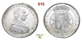 FIRENZE PIETRO LEOPOLDO I DI LORENA (1765-1790) Francescone da 10 Paoli 1787 CNI 158 Ag g 27,29 mm 42 • Hairlines SPL/FDC