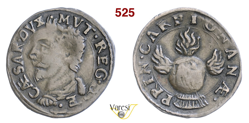 GARFAGNANA CESARE D'ESTE, Principe (1606-1628) Grossetto D/ Testa nuda a s. R/ B...
