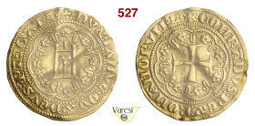 GENOVA SIMON BOCCANEGRA, Doge I (1339-1344) Genovino D/ Castello entro cornice d'archi R/ Croce patente entro cornice d'archi MIR 28 CNI 40 Au g 3,5 c...