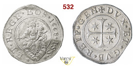 GENOVA DOGI BIENNALI, III fase (1637-1797) Scudo stretto 1668, sigle ISS D/ La Madonna col Bambino sulle nubi R/ Croce con stelle nei quarti MIR 294/2...