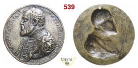 GUASTALLA FERDINANDO GONZAGA (1507-1557) Placchetta uniface s.d. Opus Leone Leoni, D/ Busto del Duca, drappeggiato e corazzato, volto a s. cfr. Magnag...