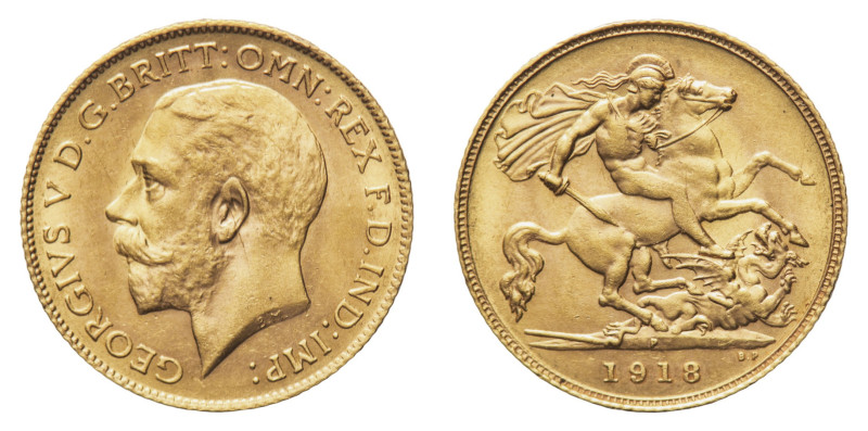 Australia
George V (1910-1936) - Gold Half Sovereign 1918-P NGC MS 62 - Mint: P...