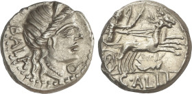 Roman Coins
Republic
Denario. 92 a.C. AELIA. Allius Bala. Anv.: Cabeza diademada de Diana a derecha, delante letra C, detrás BALA. Rev.: Diana con a...