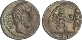 Roman Coins
Republic
Denario. 89 a.C. TITURIA. L. Titurius L. f. Sabinus. Anv.: Cabeza del rey Tatius a derecha entre SABIN y palma. Rev.: Dos guerr...