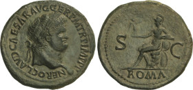 Roman Coins
Empire
Sestercio. 54-55 d.C. NERÓN. Anv.: NERO. CLAVD. CAESAR AVG. GER. P. M. TR. P. IMP. P. P. Busto laureado a derecha. Rev.: ROMA S.C...