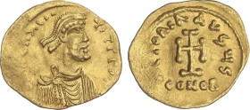 Byzantine Coins
Tremisis. HERACLIO (610-641 d.C.). CONSTANTINOPLA. Anv.: d. N. hERACLIyS T. PP. AVG. Busto diademado a derecha. Rev.: VICTORIA. AVg4s...