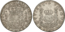 Spanish Monarchy
Charles III
8 Reales. 1765. MÉXICO. M.F. 26,87 grs. Columnario. AC-1088. MBC.