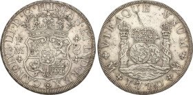 Spanish Monarchy
Charles III
8 Reales. 1770. MÉXICO. F.M. 26,87 grs. Columnario. (Rayas en reverso). AC-1101. MBC+.