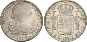 Spanish Monarchy
Charles III
8 Reales. 1787. MÉXICO. F.M. 26,92 grs. Suave pátina. AC-1131. EBC-.