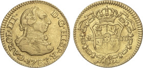 Spanish Monarchy
Charles III
1/2 Escudo. 1783. MADRID. J.D. 1,73 grs. AC-1275. MBC+.