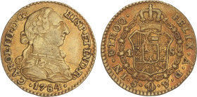 Spanish Monarchy
Charles III
1 Escudo. 1784. SEVILLA. V. 3,34 grs. Única fecha de este ensayador. Leve pátina anaranjada. ESCASA. AC-1501. MBC+.