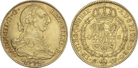 Spanish Monarchy
Charles III
4 Escudos. 1775. SEVILLA. C.F. 13,52 grs. AC-1887. MBC+/EBC-.