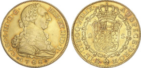 Spanish Monarchy
Charles III
8 Escudos. 1788. MADRID. M. 27,05 grs. (Rayitas). Restos de brillo original. ESCASA Y MÁS ASÍ. AC-1976, XC-739. EBC-/EB...