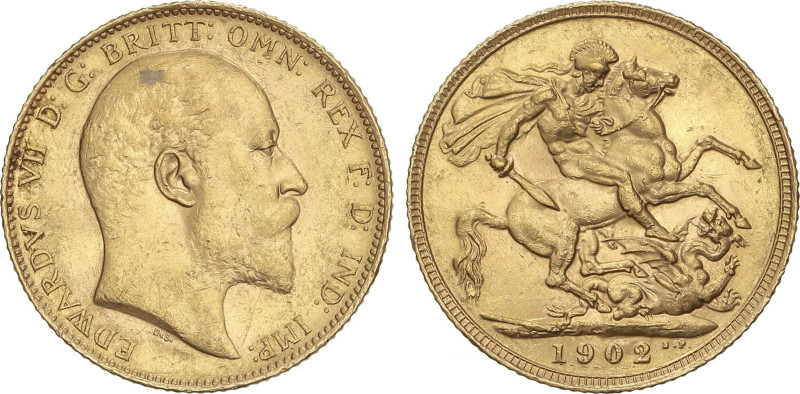 World Coins
Great Britain
Sovereign. 1902. EDWARD VII. 7,96 grs. AU. Rayita de...