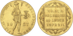 World Coins
Netherlands
Ducat. 1927. WIHELMINA. 3,48 grs. AU. (Leves rayitas y leve golpecito en reverso). Brillo original. Fr-352, KM-83.1. SC-.