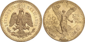 World Coins
Mexico
50 Pesos. 1945. 41,59 grs. AU. Centenario Independencia. Fr-172, KM-481. EBC+.