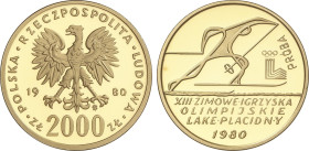 World Coins
Poland
Proba ``Pattern´´ 2.000 Zlotych. 1980-MW. WARSAW. 8,04 grs. AU. Olimpiadas de Invierno: Esquí. Tirada: 1.500 piezas. ESCASA. Fr-1...