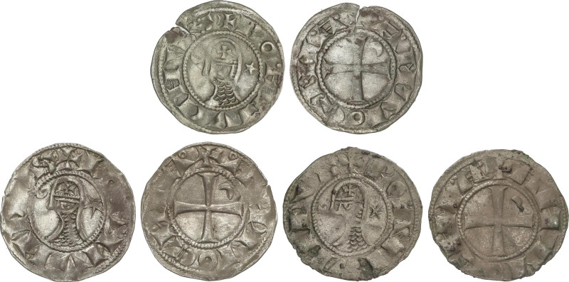 Medieval Coins
The Crusades
Lote 3 monedas Dinero. BOHEMUNDO III o IV. PRINCIP...