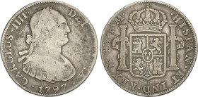 Spanish Monarchy
Charles IV
4 Reales. 1797. MÉXICO. F.M. 13,08 grs. AC-802. BC+/MBC-.