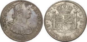 Spanish Monarchy
Charles IV
8 Reales. 1802. POTOSÍ. P.P. 26,65 grs. (Golpecitos). AC-1006. MBC/MBC+.