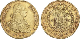 Spanish Monarchy
Charles IV
2 Escudos. 1796/4. MADRID. M.F. 6,72 grs. AC-1287. MBC+.