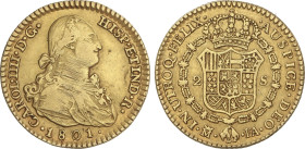 Spanish Monarchy
Charles IV
2 Escudos. 1801. MADRID. F.A. 6,64 grs. (Rayas en anverso). AC-1303. MBC.