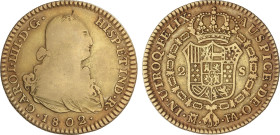 Spanish Monarchy
Charles IV
2 Escudos. 1802/1. MADRID. F.A. 6,58 grs. AC-1304. MBC-/MBC.