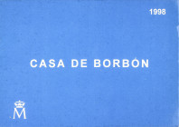 Peseta Period
Juan Carlos I
Serie 4 monedas 2.000 (3) y 10.000 Pesetas. 1998. III CENTENARIO CASA DE BORBÓN. AR. II Serie. Carlos III, Carlos IV, Fe...