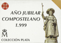 Peseta Period
Juan Carlos I
Serie 4 monedas 2.000 (3) y 10.000 Pesetas. 1999. AÑO JUBILAR COMPOSTELANO. AR. Catedral Santiago, Silo de Carlomagno, S...