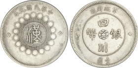 World Coins
China
1 Dollar (Yuan). (1912). SZECHUAN. 25,46 grs. AR. Y-456. MBC+.