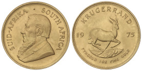 World Coins
South Africa
Krugerrand. 1975. 33,9 grs. AU (917). Fr-B1; KM-73. SC.