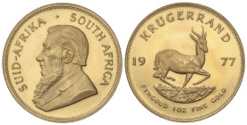 World Coins
South Africa
Krugerrand. 1977. 33,87 grs. AU (917). Fr-B1; KM-73. SC.