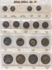 Lots and Collections
Peseta Period Lots
Lote 17 monedas 1 (4), 2 (5), 5 (4), 10 Céntimos (4). 1870 a 1912. GOBIERNO PROVISONAL a ALFONSO XIII. Desta...