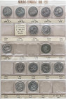 Lots and Collections
Peseta Period Lots
Lote 15 monedas 1 Peseta. 1869 a 1904. GOBIERNO PROVISONAL a ALFONSO XIII. Todas diferentes, mayoría de estr...