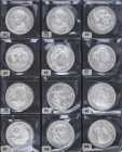 Lots and Collections
Peseta Period Lots
Lote 30 monedas 5 Pesetas. 1870 a 1899. Años diferentes solo alguno repetido, varias estrellas no visibles. ...