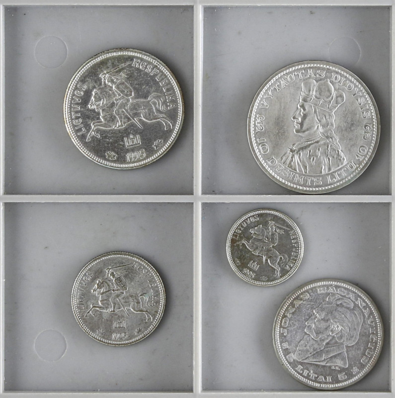 Mixed Lots and Collectios
Lote 5 monedas 1 Litas, 2 Litu, 5 Litai (2), 10 Litu....